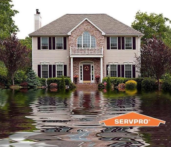Home with standing water 